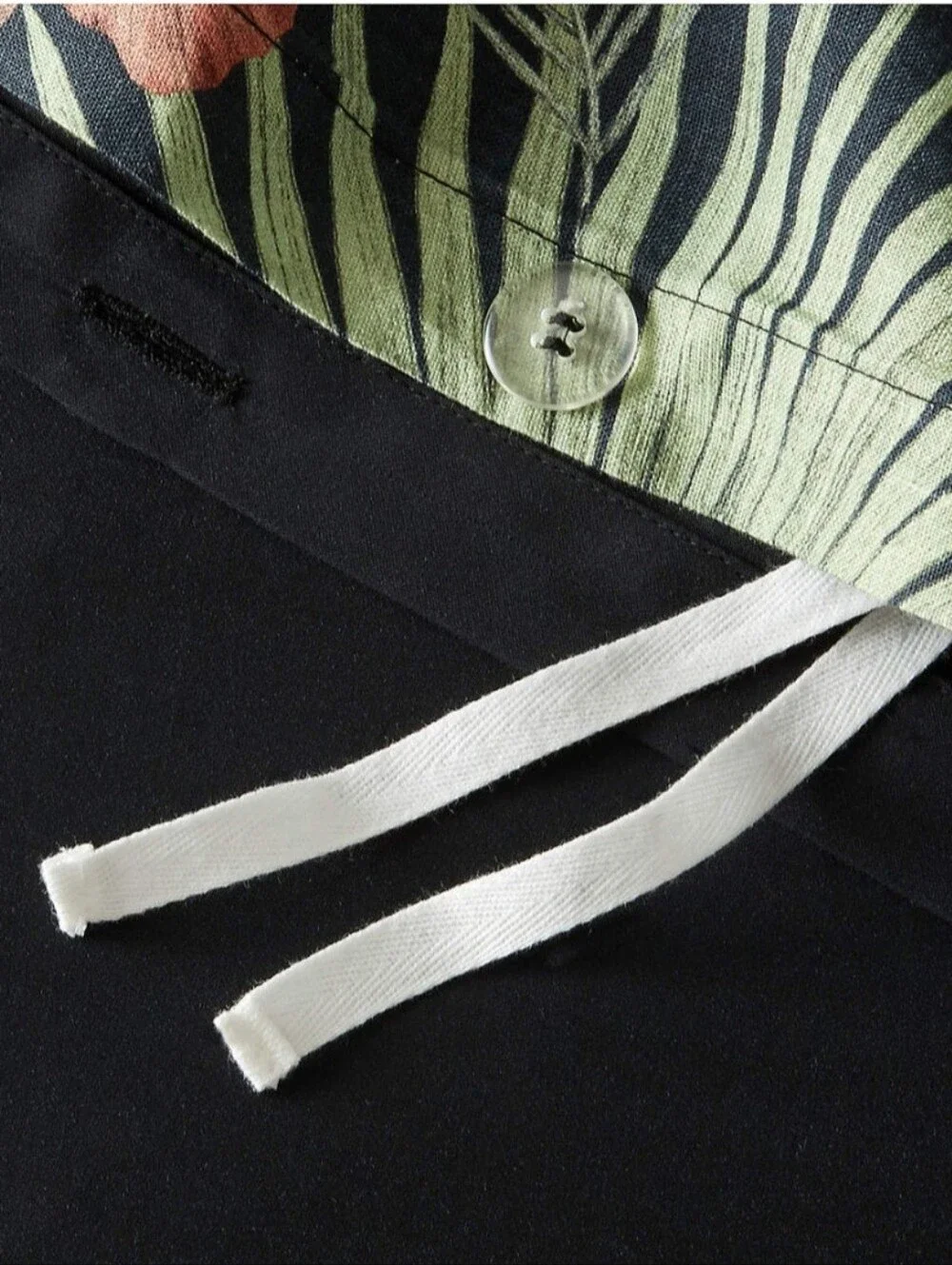 Exclusive Best Seller Palm Grove Linen King Duvet Cover Black & Tencel